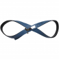 Preview: Reversible belt made of calfskin in pastel blue and black